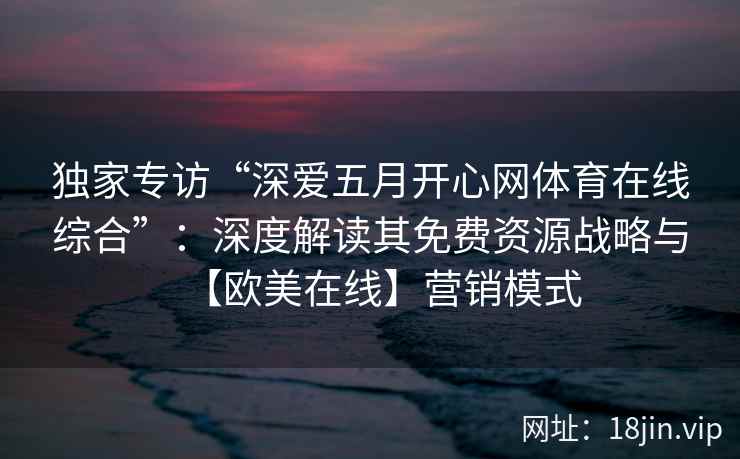 独家专访“深爱五月开心网体育在线综合”：深度解读其免费资源战略与【欧美在线】营销模式