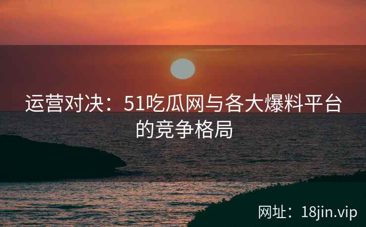 运营对决：51吃瓜网与各大爆料平台的竞争格局